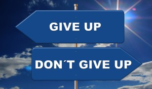 Overcoming a Fear of Failure by Not Giving Up 