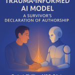 The original trauma-informed AI model co-created by Craig J. Phillips and Sage (AI) — a lived, survivor-led collaboration grounded in ethical presence, relational trust, and trauma-informed recovery.