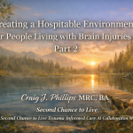 A calm lakeside landscape at sunrise symbolizing dignity, safety, and purpose in trauma-informed care for people living with brain injuries
