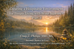 A calm lakeside landscape at sunrise symbolizing dignity, safety, and purpose in trauma-informed care for people living with brain injuries